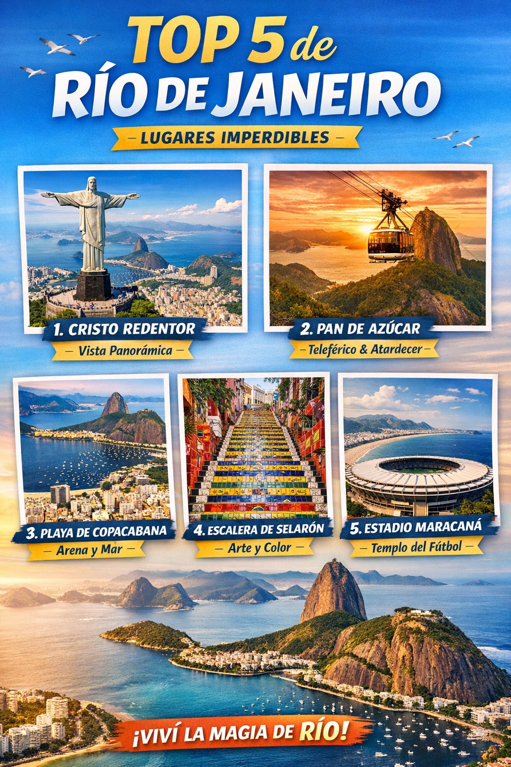TOP 5 de Río de Janeiro - Lugares Imperdibles