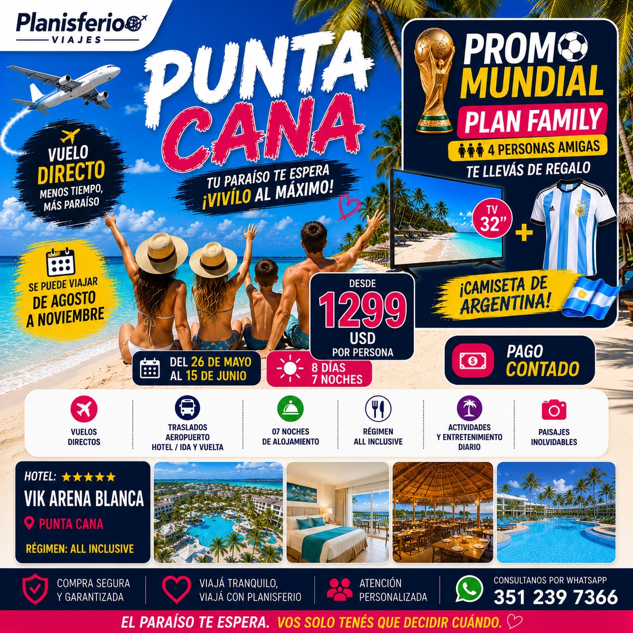 Punta Cana Promo Mundial Plan Family