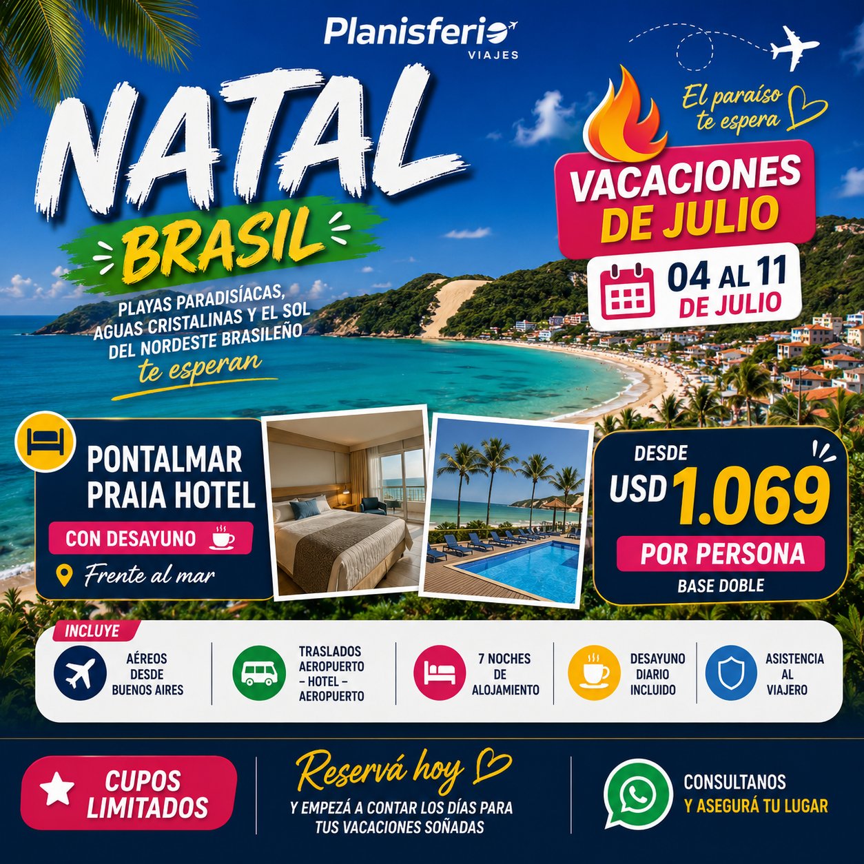 Natal Brasil Vacaciones de Julio